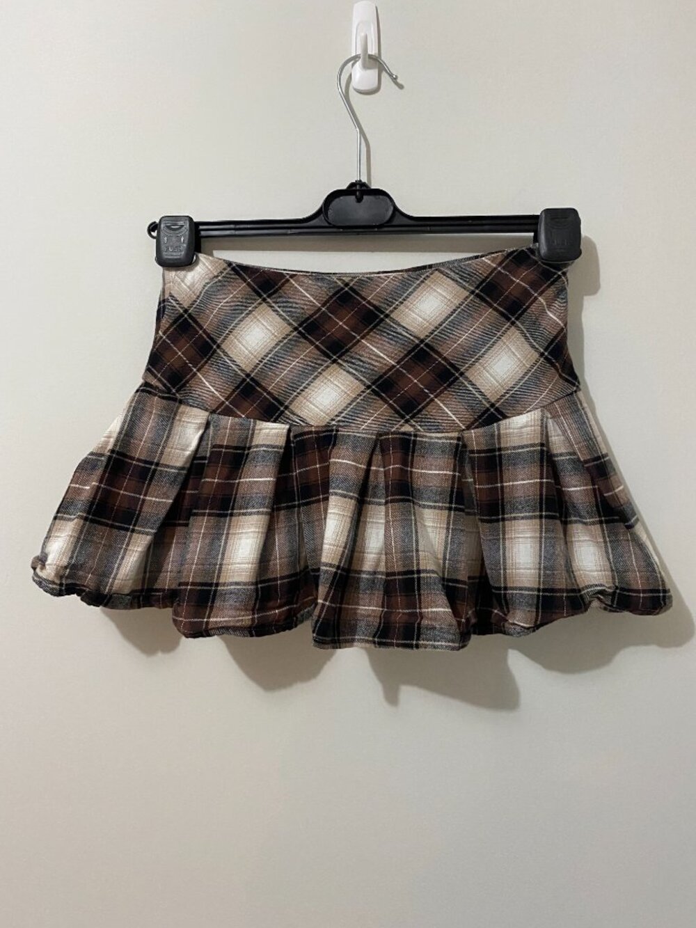 Y2K Style Micro Mini Skirt Plaid Preppy Fall Academia 90s Coquette Tartan Grunge - Picture 4 of 9